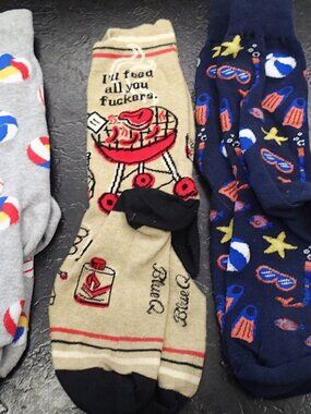Men's Fun Themed Socks Set of 3 pairs Outdoor theme